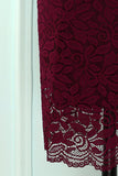 Burgundy Bodycon Dress