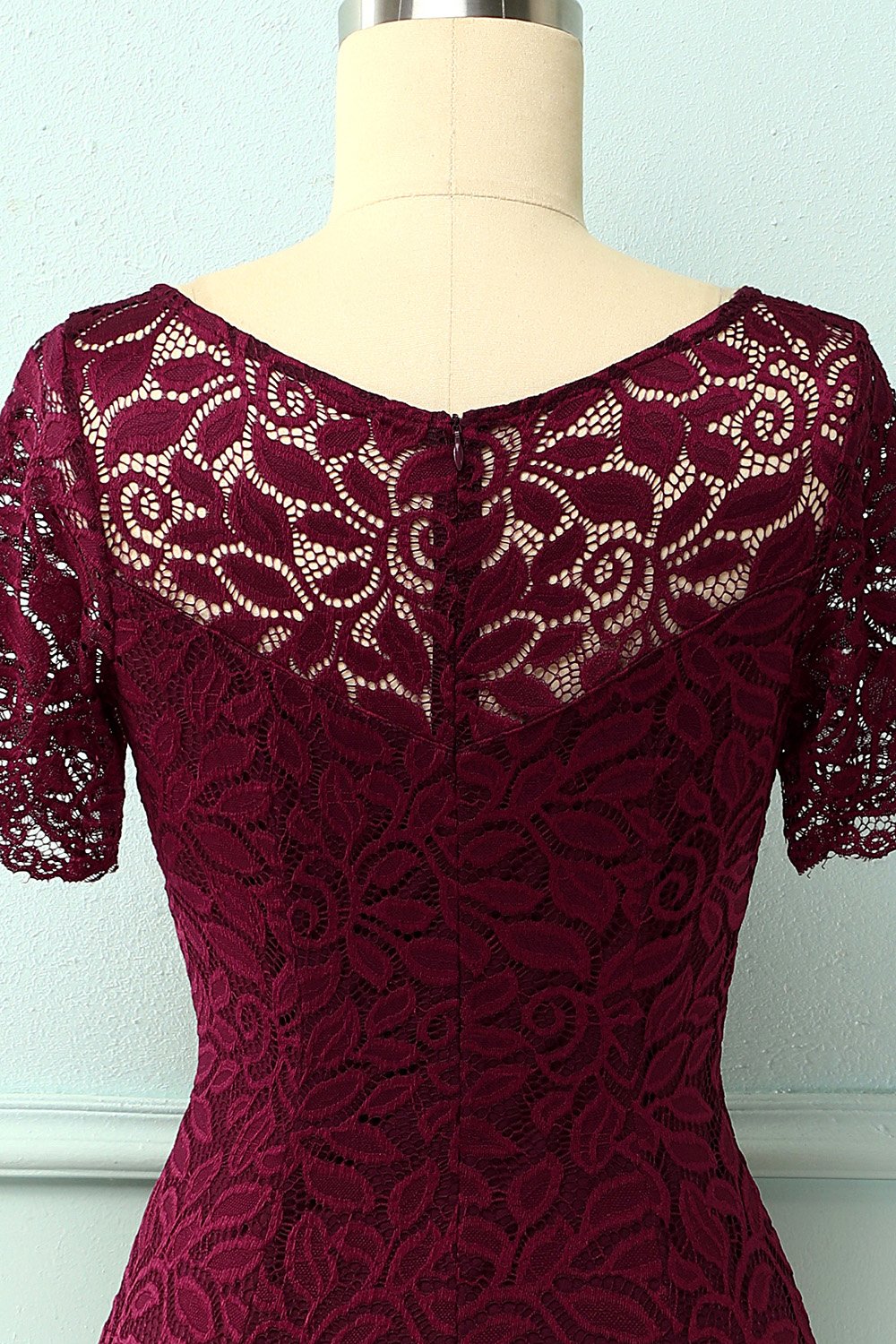 Burgundy Bodycon Dress