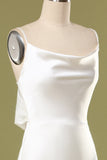 Mermaid White Long Prom Dress