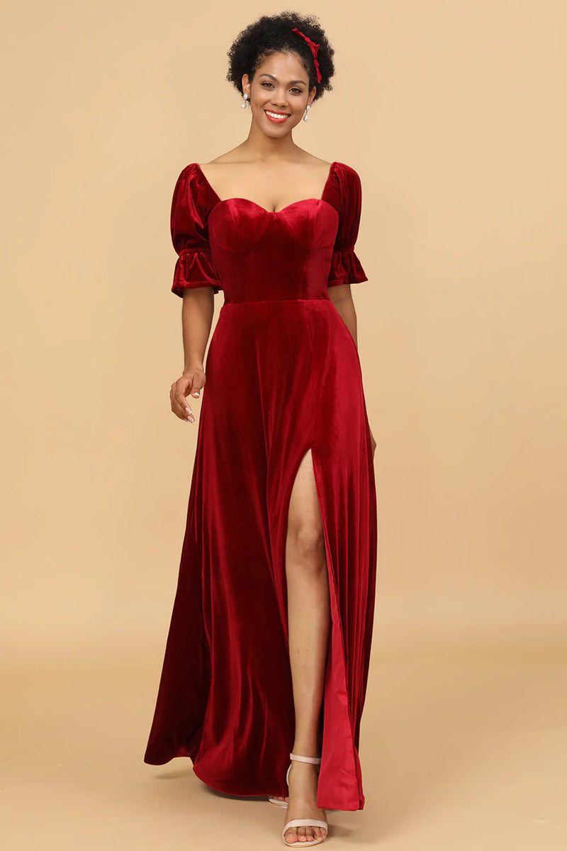 Half sleeve bridesmaid deals dresses