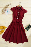 50s Burgundy Swing