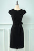 Load image into Gallery viewer, Bodycon Cap Sleeves 1960s Dress