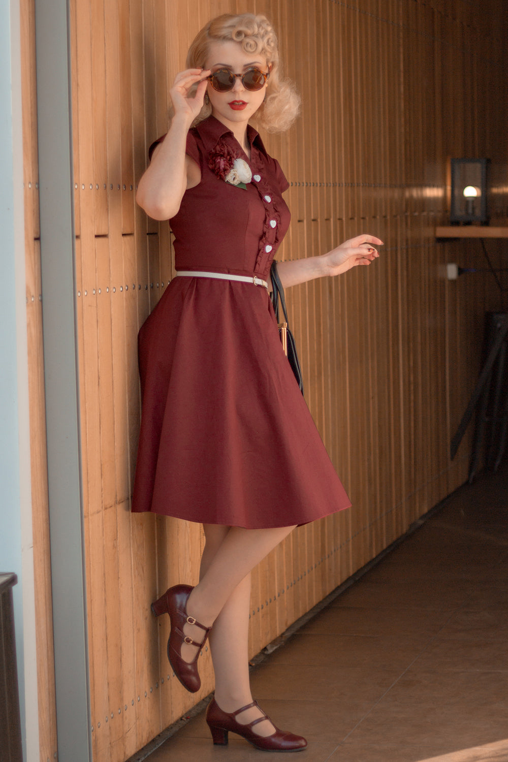 50s Burgundy Swing