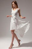 White Lace High-low Dress