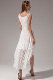 White Lace High-low Dress