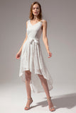 White Lace High-low Dress