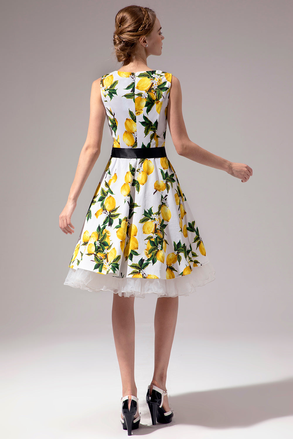 V-neck Lemon Dress