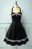 Black 50s Rockabilly Pin Up Dress