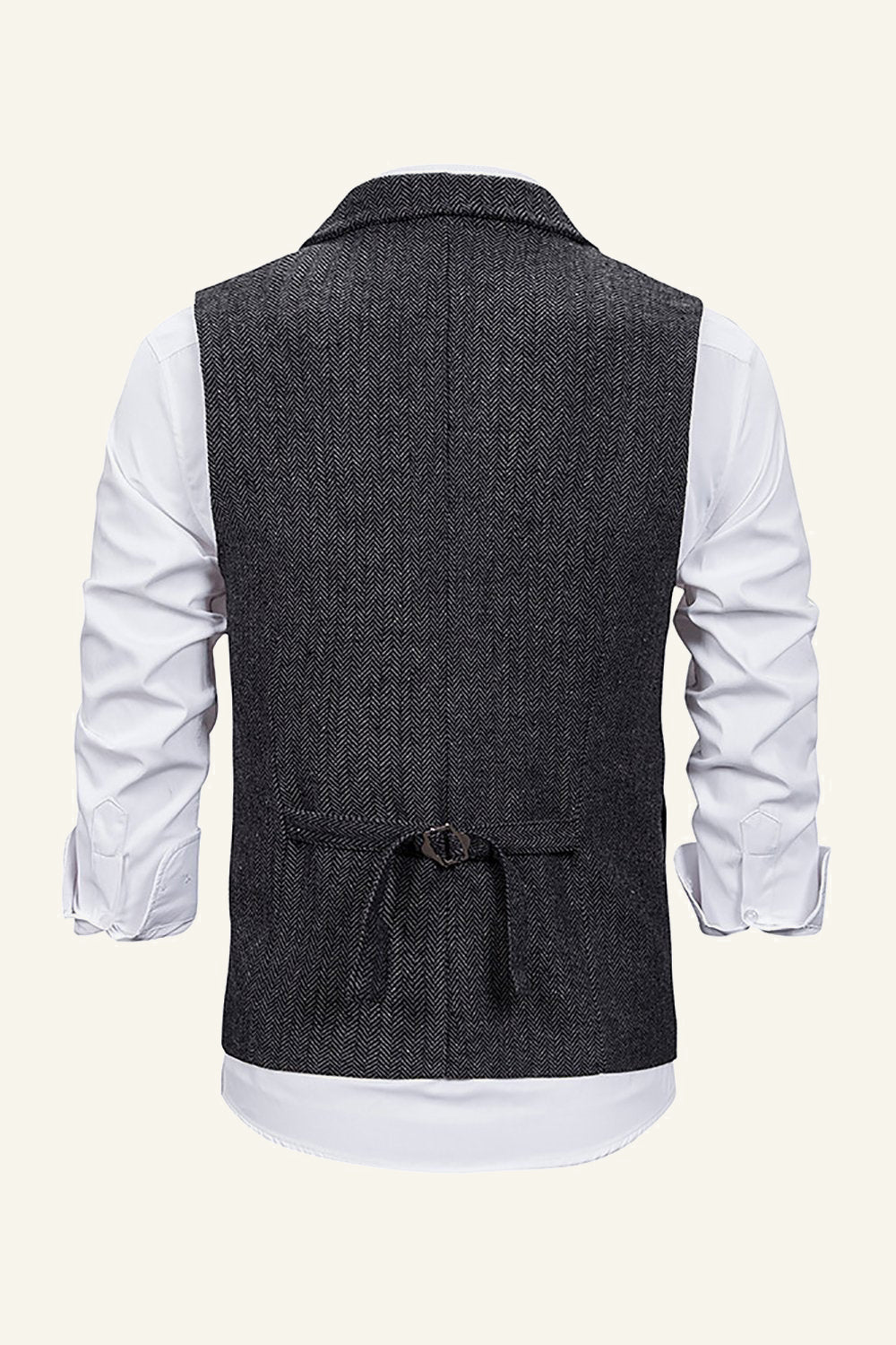 Notch Lapel Single Breasted Men's Suit Vest