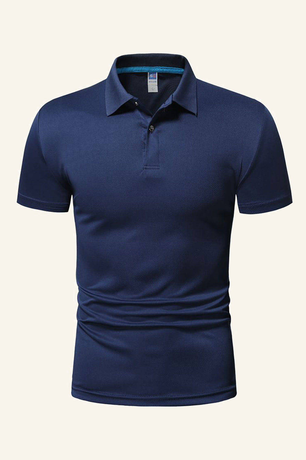 Black Short-Sleeves Casual Polo Shirt