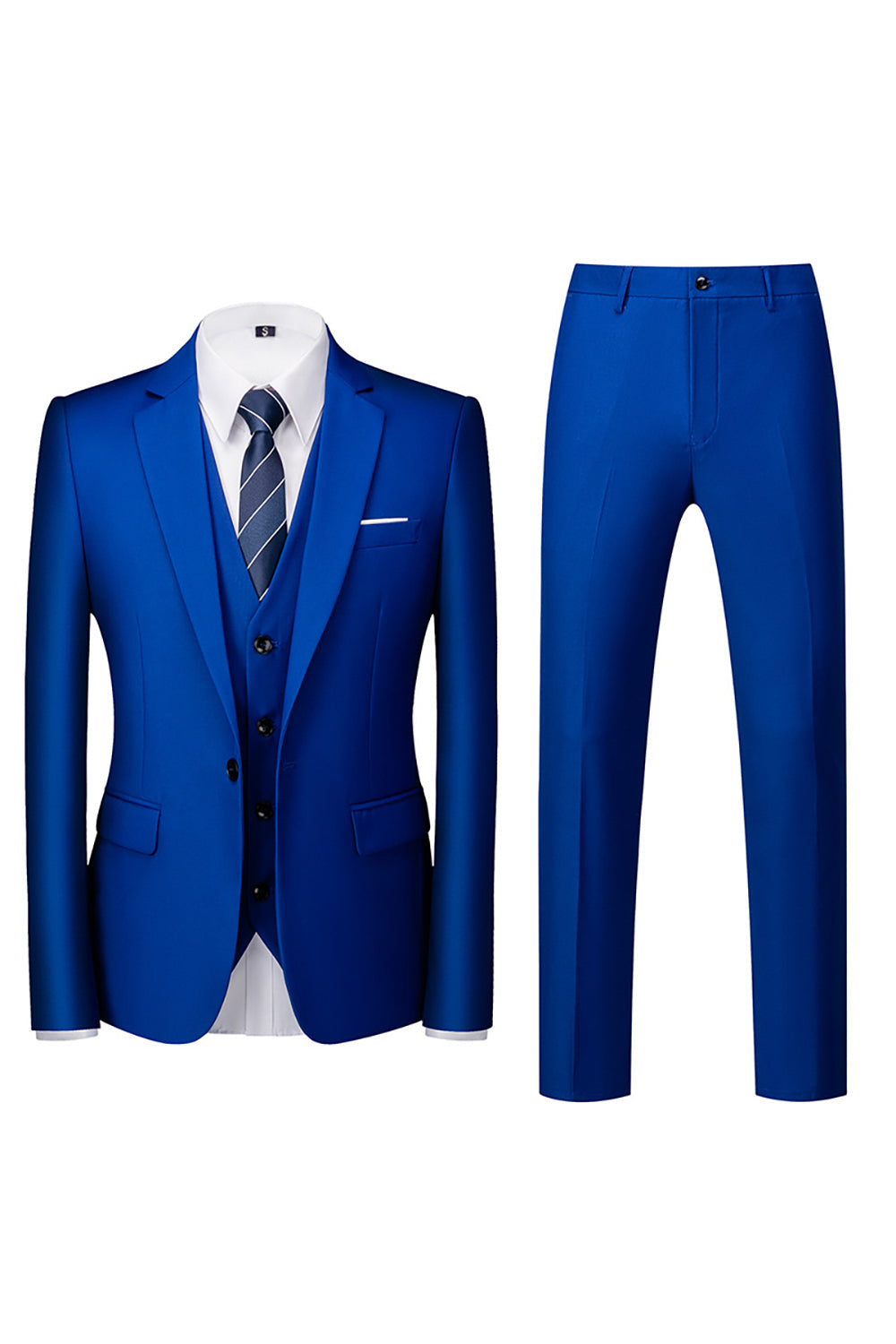 3 Piece Notched Lapel Green Men's Prom Suits