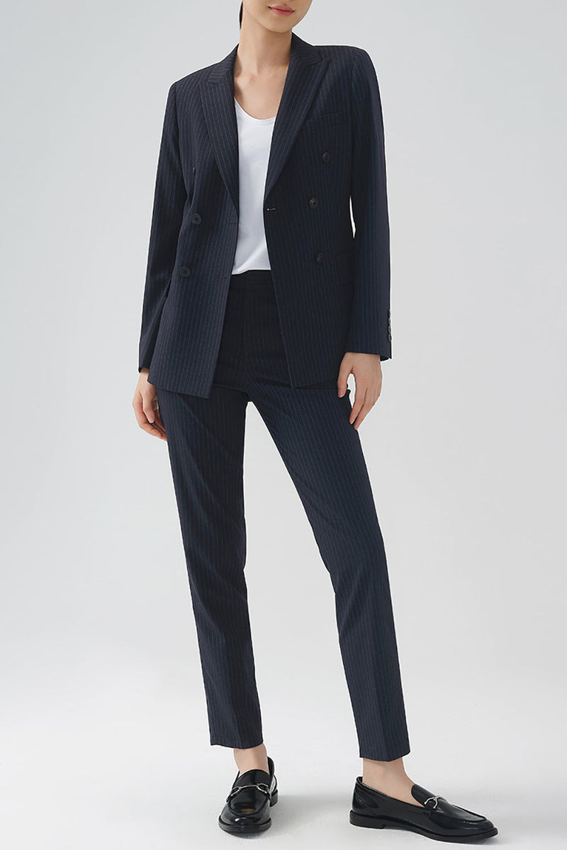 Zapaka Women Navy Blue Tuxedo Suits 3 Pieces Slim Fit Casual Men's Suits –  Zapaka CA