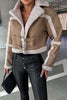 Load image into Gallery viewer, Black Fleece Buckle Thickened Short Jacket