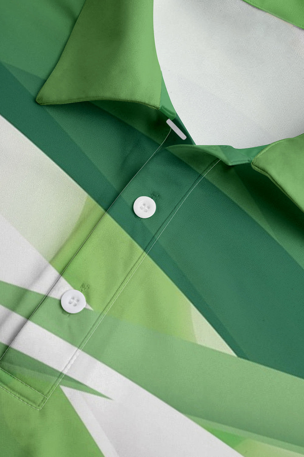 Green Classic Men's Polo Shirt with Short Sleeves
