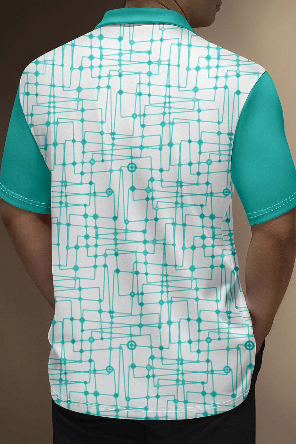 Classic Short Sleeves Green Men's Polo Shirt