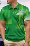 Green Short Sleeves Polo Shirt for Men