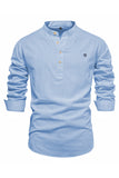 Long Sleeves Black Casual Men's Shirt