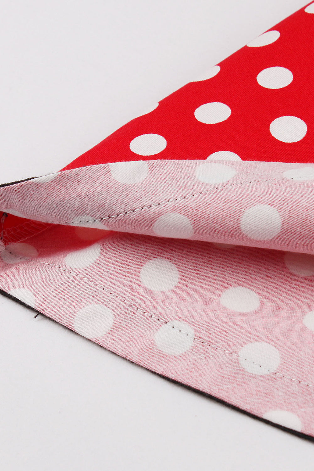 Red Polka Dots Halter Swing 1950s Dress