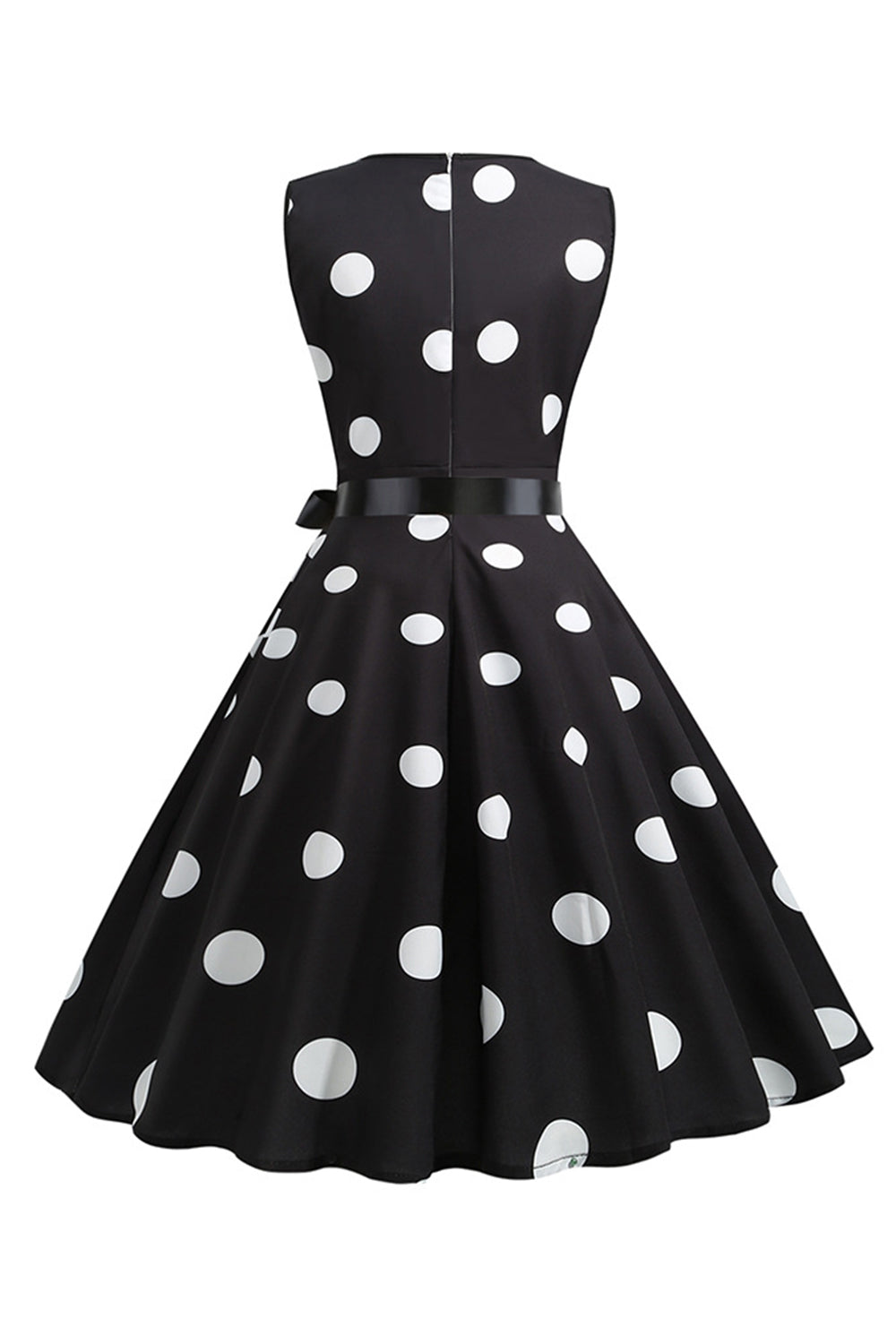 Light Blue Polka Dots Vintage 1950s Dress