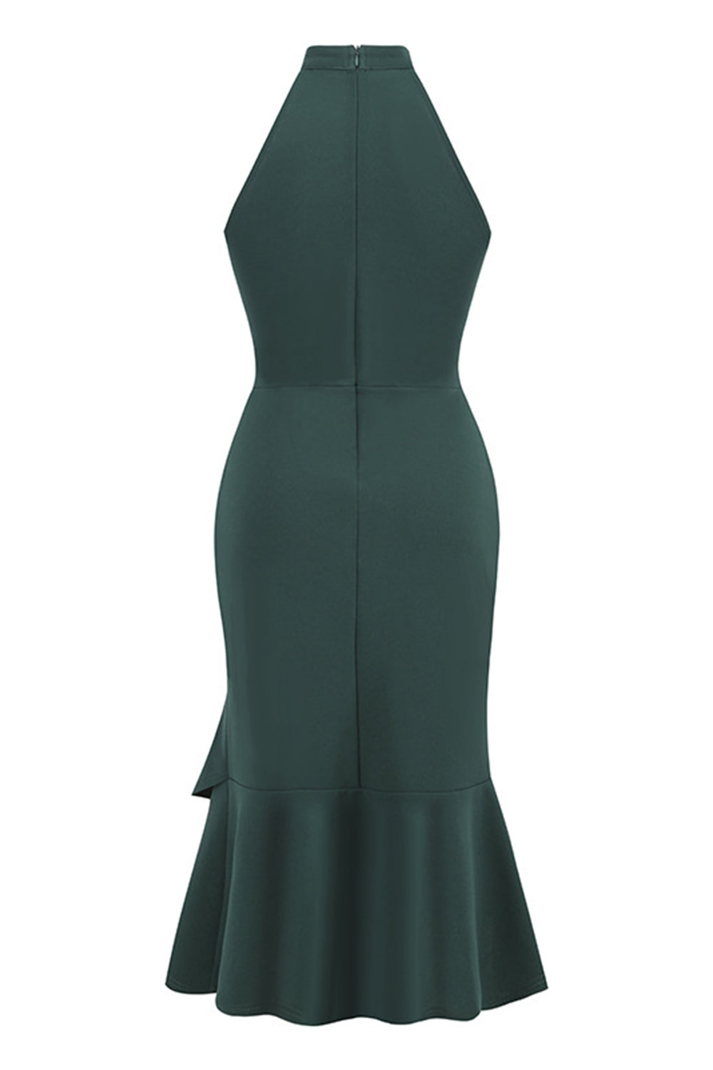 Halter Sheath Black Sleeveless 1960s Dress