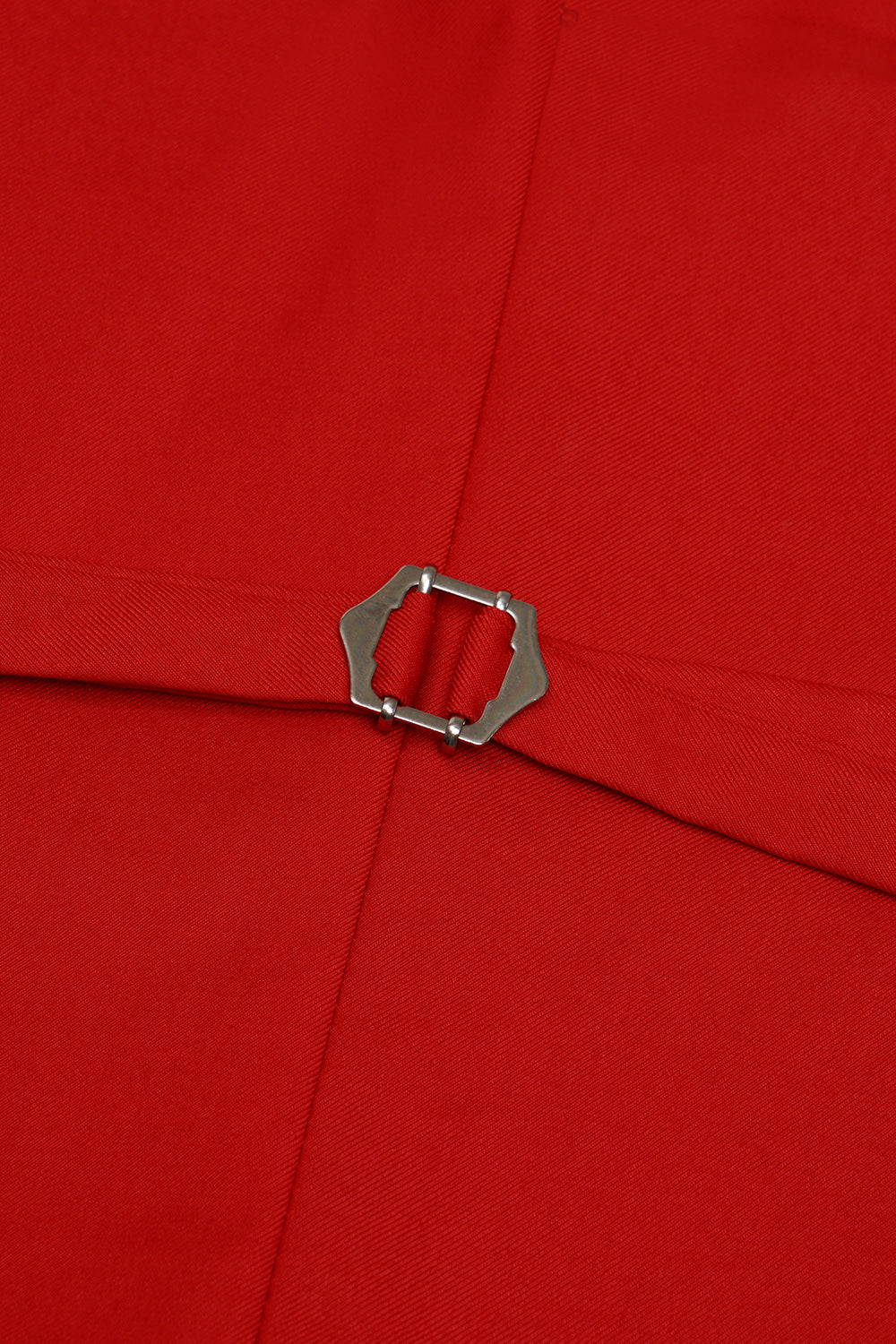 Red Single Breasted Shawl Lapel Men's Suit Vest