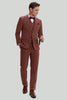 Load image into Gallery viewer, Tan Notched Lapel 3 Piece Single Breasted Wedding Suits