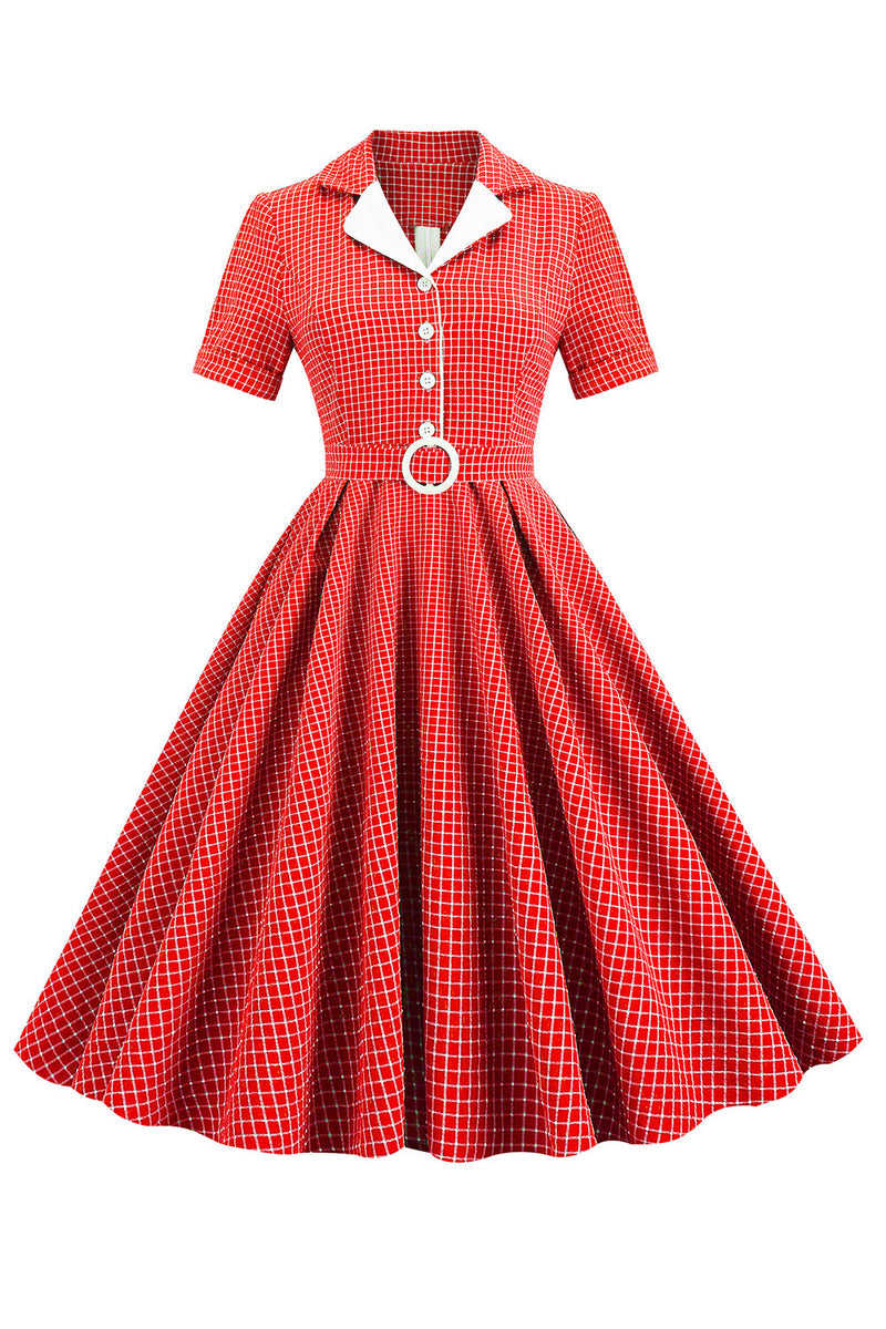 Red store 50's dress
