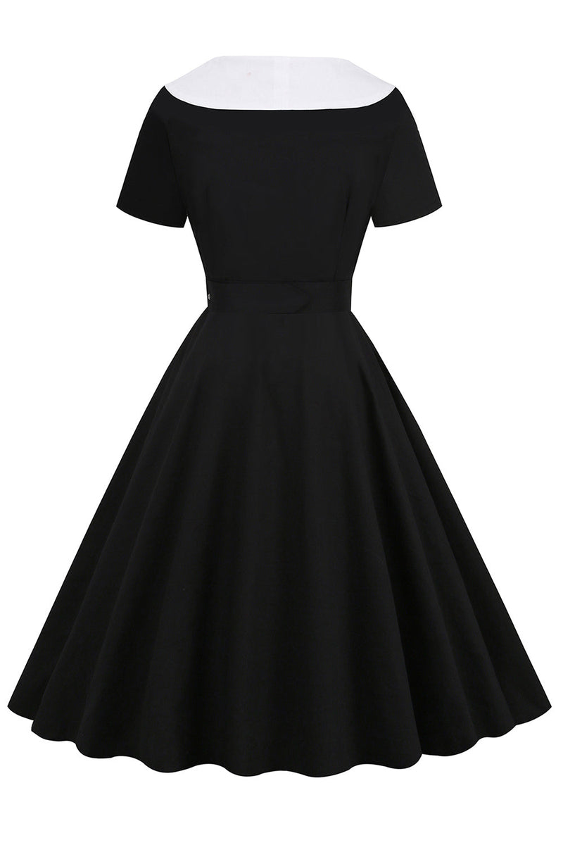 1950's black hot sale dress