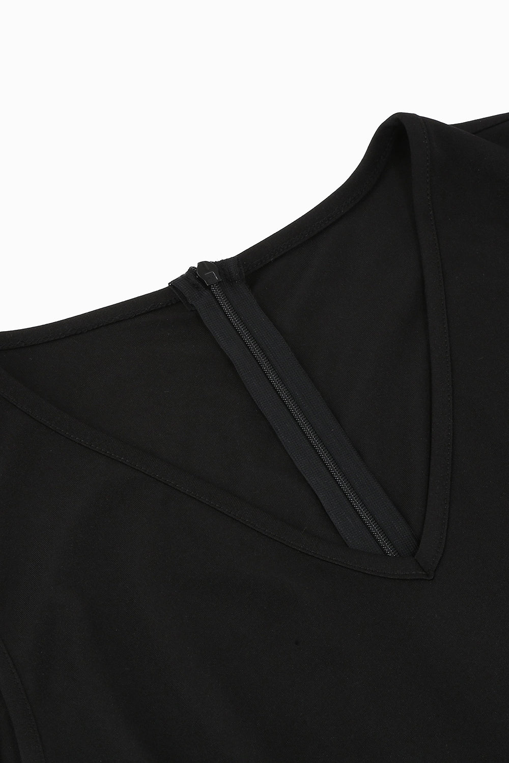 Black Vintage 1950s Dress with Embroidery