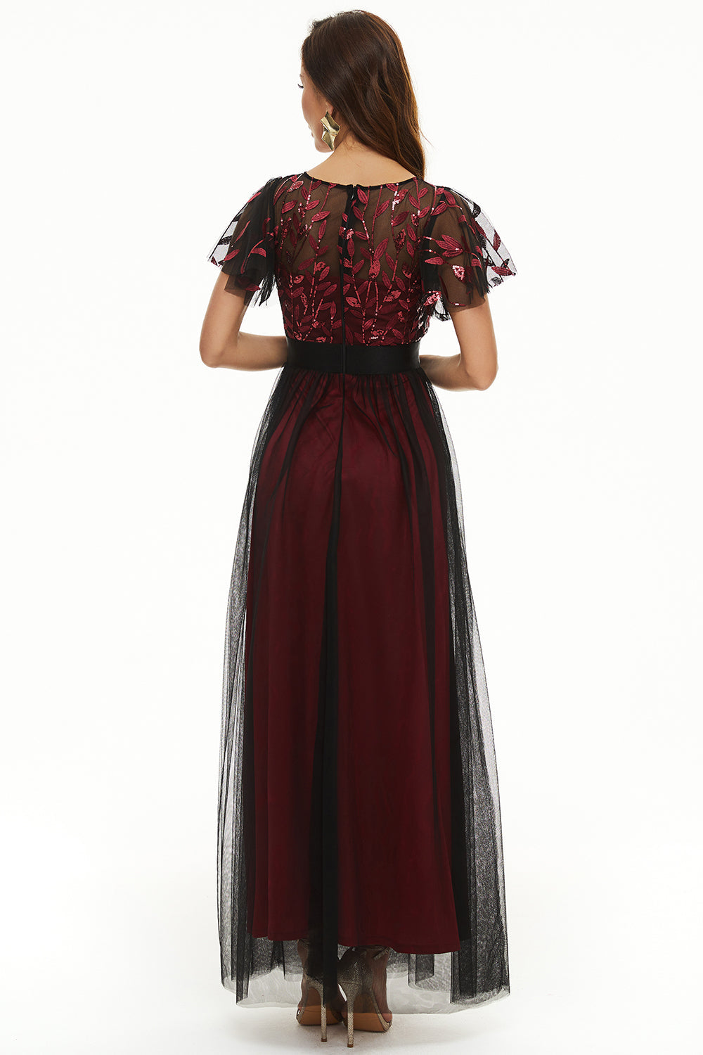 Sequins Tulle Mother of The Bride Dress