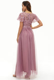 Sequins Tulle Mother of The Bride Dress