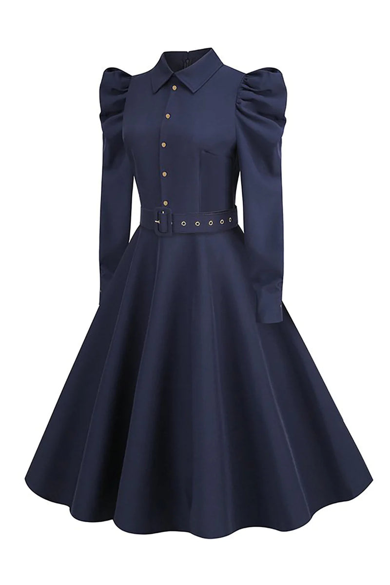 Dark blue cheap vintage dress