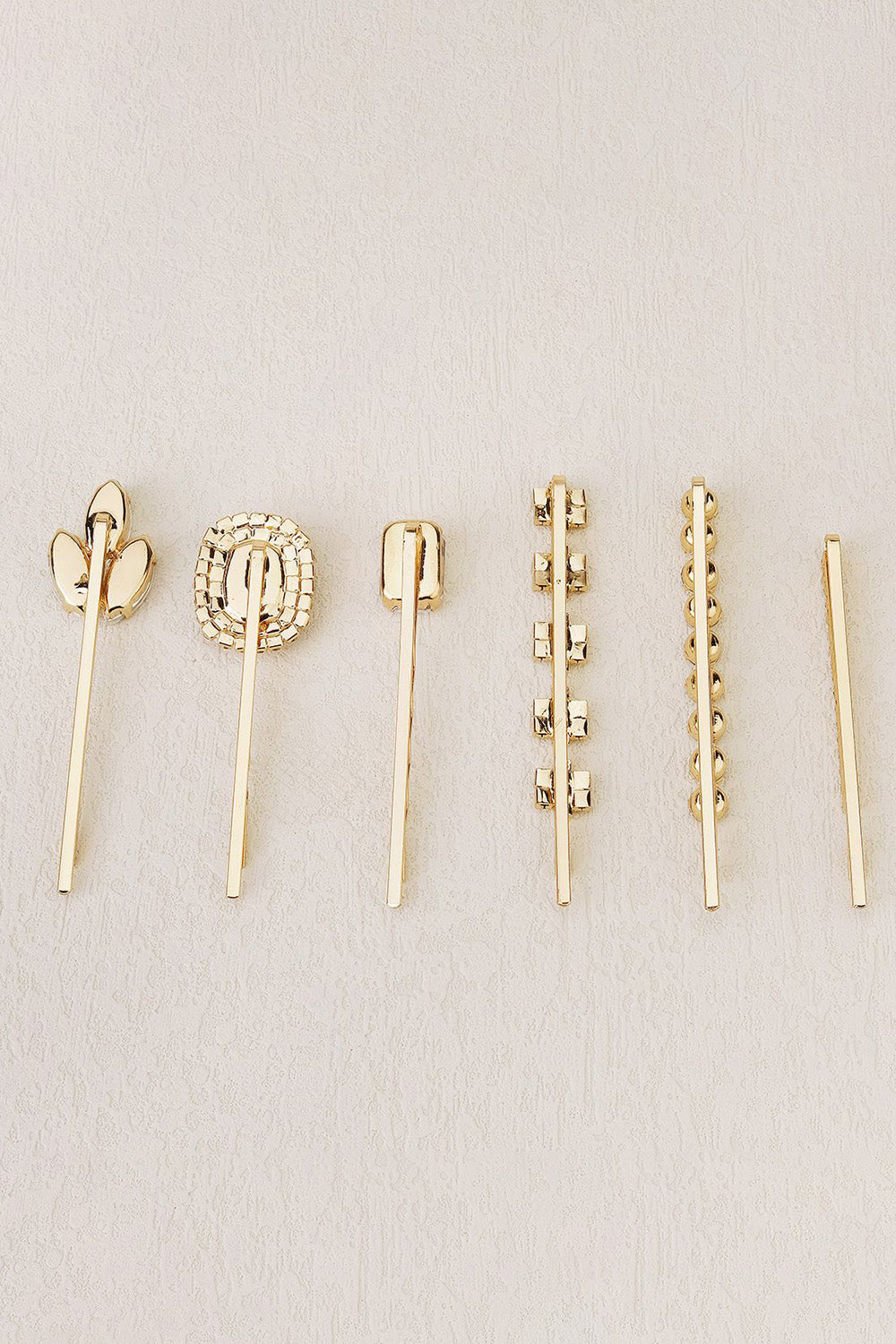 Golden Rhinestones Hair Clip