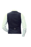 Black Single Breasted Men's Suit Vest with Accessories Set