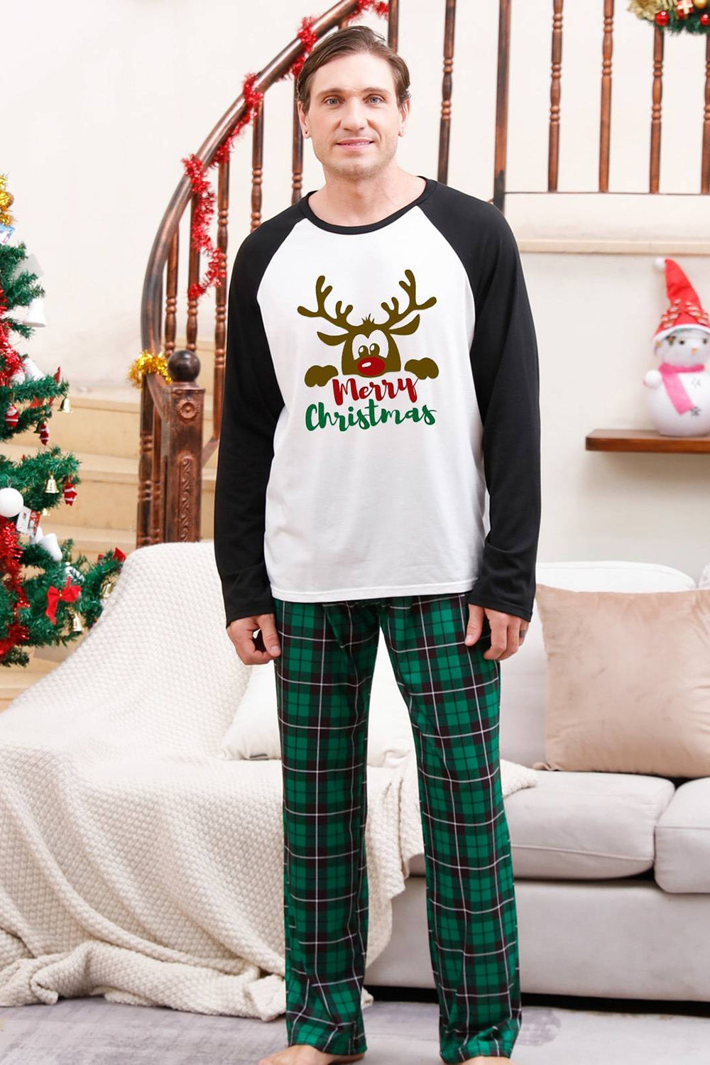 Green Plaid Family Merry Christmas Pajama Sets