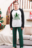 Green Plaid Family Merry Christmas Pajama Sets