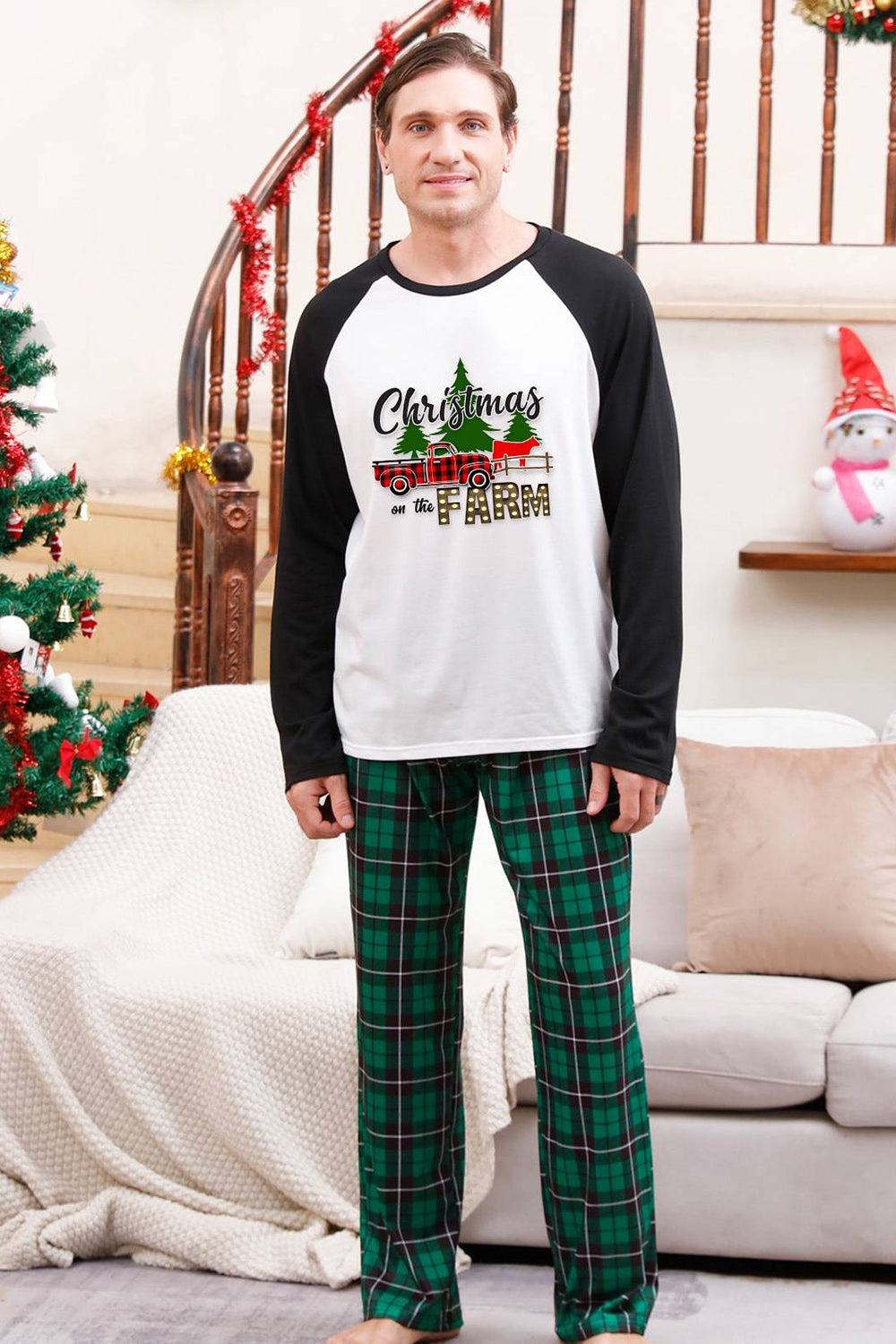 Green Plaid Family Merry Christmas Pajama Sets
