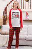 Red Plaid Matching Family Christmas Pajamas Sets