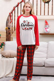 Red Plaid Matching Family Christmas Pajamas Sets