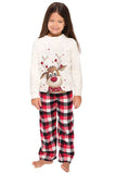 Christmas White Deer Family Matching Pajamas Set (Not Include Dog Pajama)