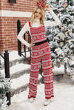Christmas Red Snowflake Knitted Jumpsuits