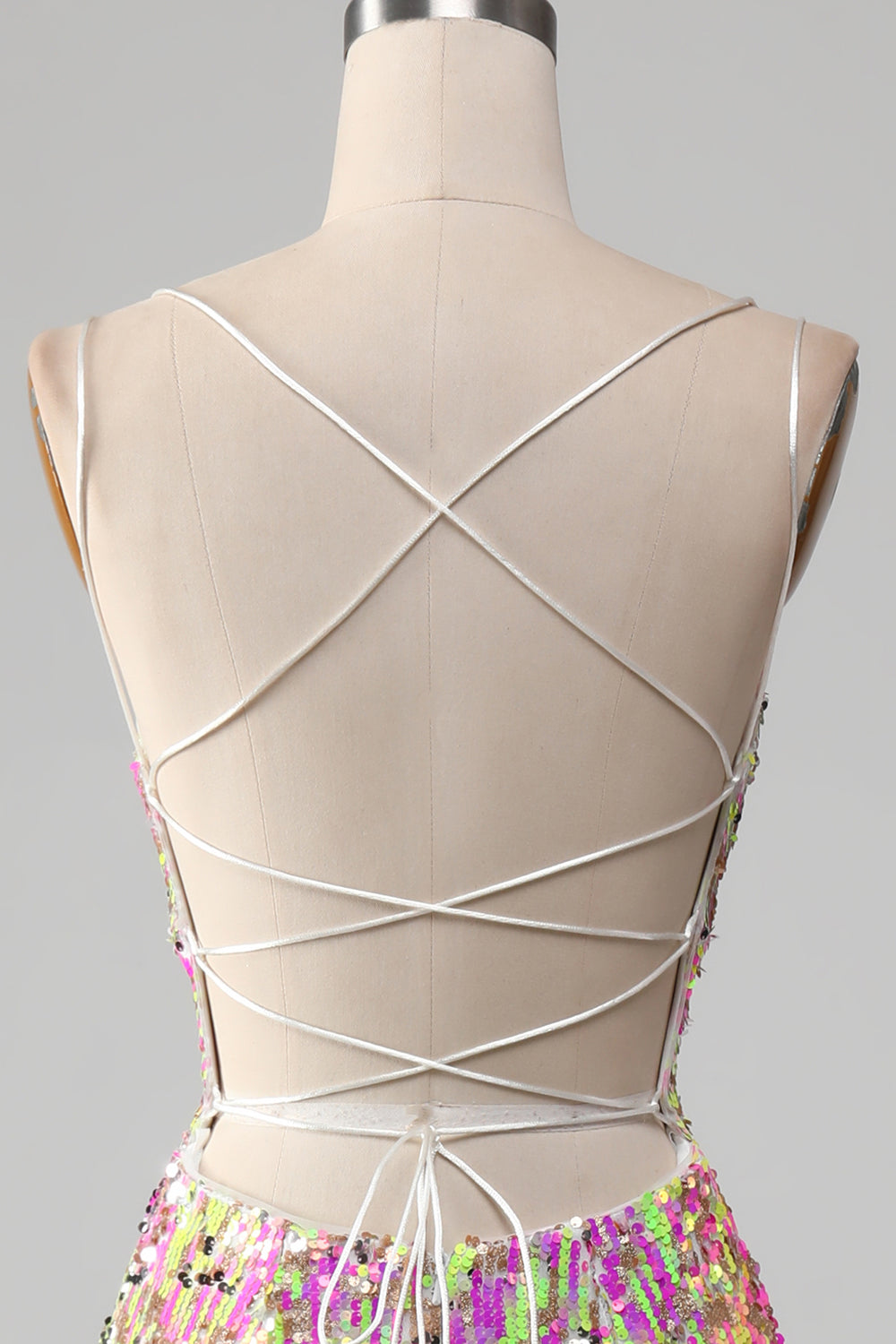 Hot Pink Sparkly Mermaid Prom Dress with Slit