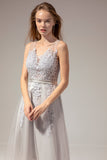 Grey Lace Dress