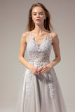 Grey Lace Dress
