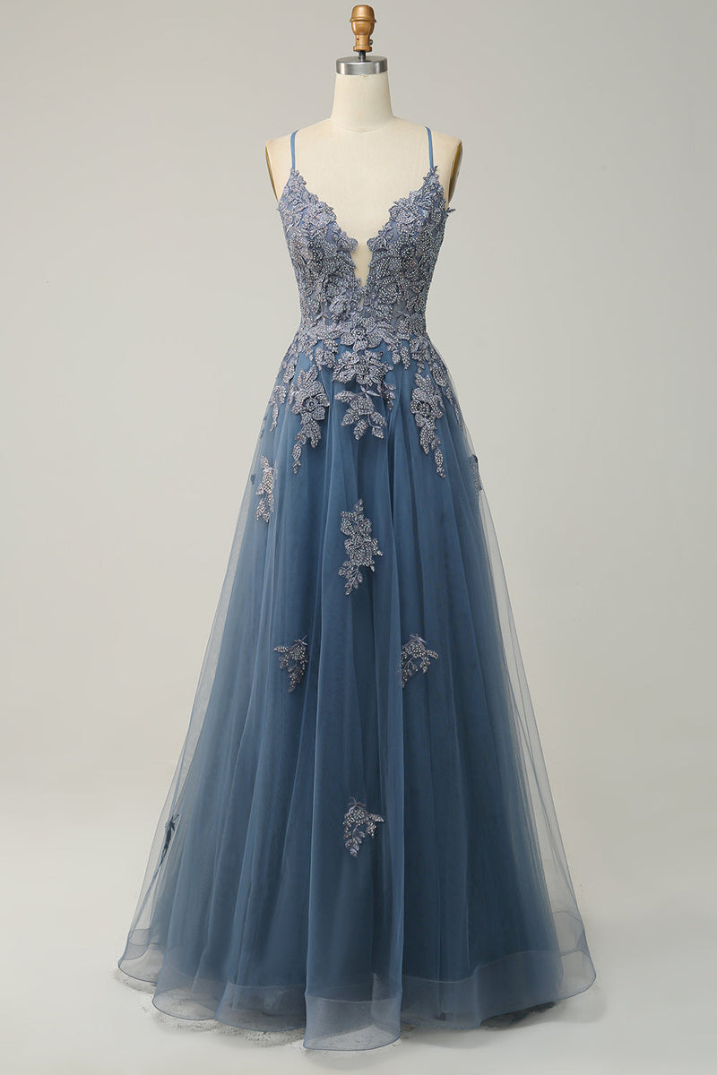 Next blue 2024 prom dress