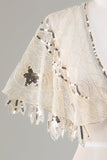 Sequins Black Glitter 1920s Cape with Beading