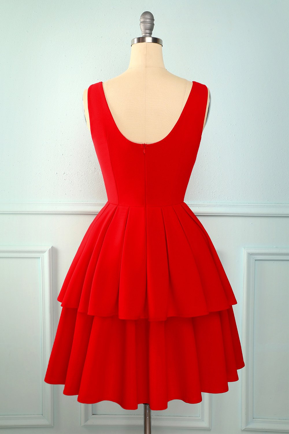 Red Tiered Dress