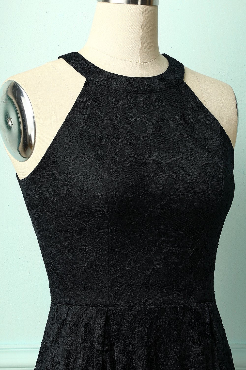 Asymmetrical Black Lace