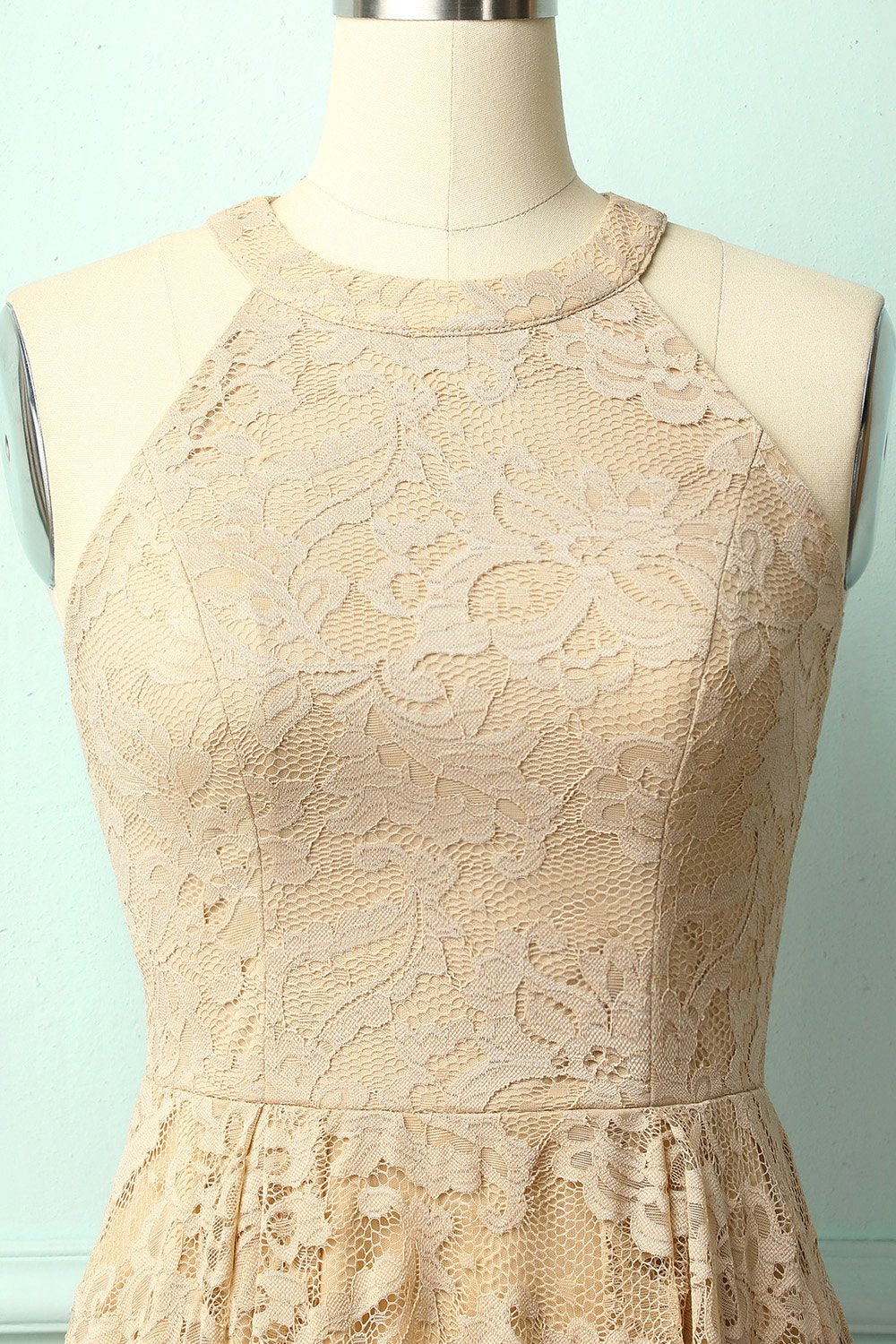 Champagne Lace Dress