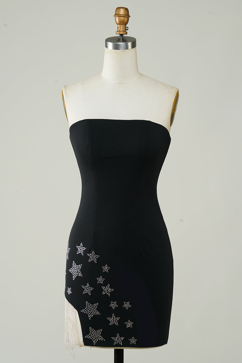 Stylish Sheath Strapless Black Short Party Dress
